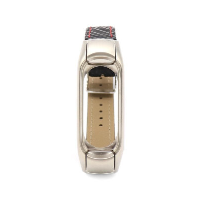 

Replacement Wrist Strap for Xiao-Mi Band 34 Woven Pattern Leather Universal Wrist Straps Light brownBlack