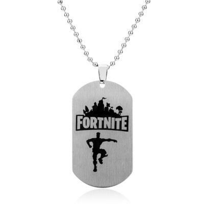 

New Hot Game Fortnite Dog Tag Necklaces Pendant Men Fashion Casual Male Necklace Jewelry Gifts