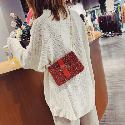 

Tailored Women Small Bag Shoulder Bag Wild Slanting Small Square Bag