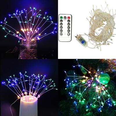 

Gobestart Firework Lights LED String Lights 8 Modes Dimmable Fairy Lights with Remote Cont
