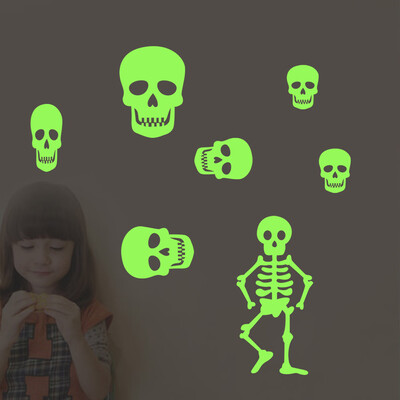 

〖Follure〗Skull Removable Luminous Wall Sticker Halloween Art Decor