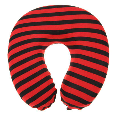 

Stripes U Shaped Neck Pillow Slow Rebound Memory Foam Plane Travel Cushion