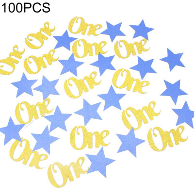 

100PcsSet Stars One Letter Baby 1st Birthday Party Wedding Table Decor Props