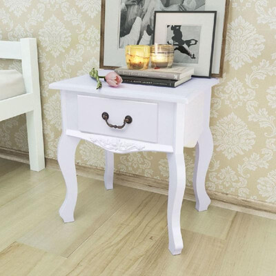 

Bedside Cabinet MDF White