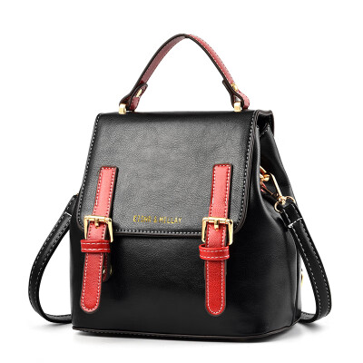 

Vintage backpack womens shoulders new England style soft leather fashionable PU womens school bag