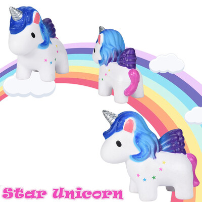 

Gotoamei Squishy Star Unicorn Scented Squishy Slow Rising Squeeze Toys Collection Charm