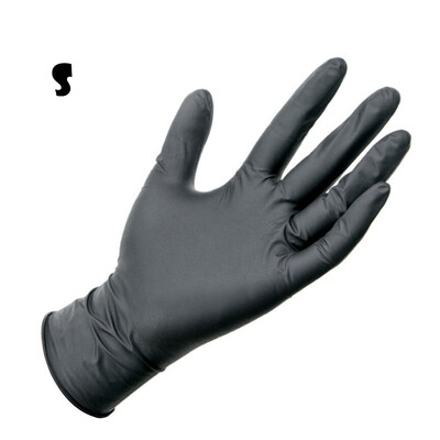 

〖Follure〗100Pcs Comfortable Rubber Disposable Mechanic Nitrile Gloves Black