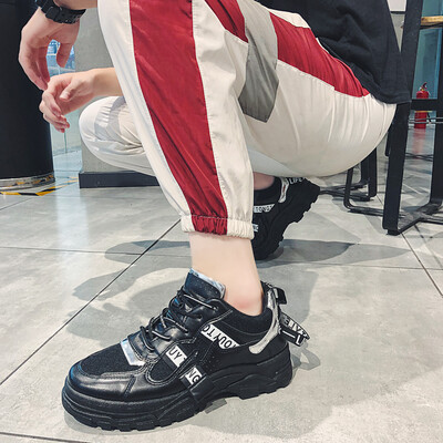 

Ins Mens Shoes Summer Recreational Trend Canvas Board Shoes Increase Autumn Sports Small White Tide Shoes