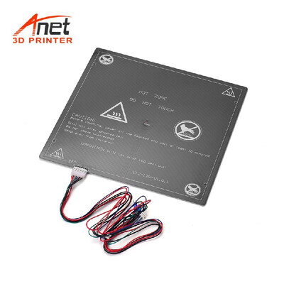 

Anet 12V 3D Printer Hot Bed Heating Platform Heatbed Aluminum 300 300 3mm with Hot-bed Wire Cord for Anet E12 3D Printer Upgra