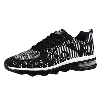 

2019 New Casual Shoes Men Breathable Autumn Summer Mens Fly Knit Breathable Cushion Sneakers Outdoor Ultra Light Shoes