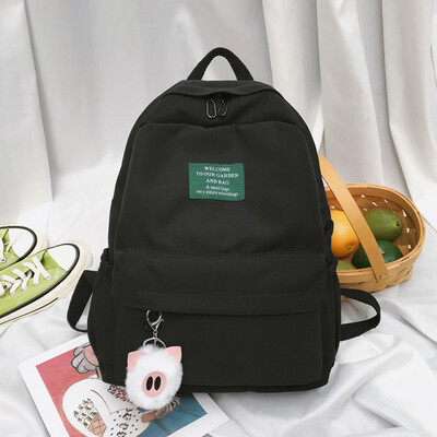 

Ins style schoolbag female Korean version of college students backpack high school tide brand ancient feeling campus to build two