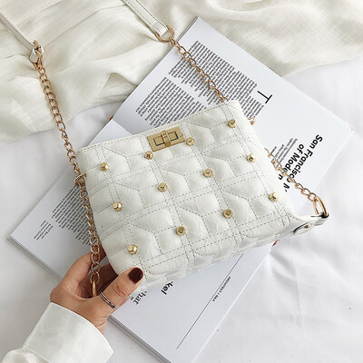

Tailored Womens Fashion Thread Hasp Pure-Colour Retro Shoulder Bag Bucket Bag