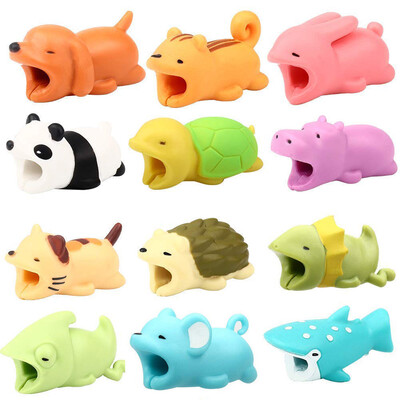 

〖Follure〗12pcs Cable Bite For Iphone Cable cord Animal Phone Accessory Protects Cute