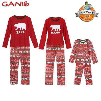 

Family Matching Xmas Pajamas Set Women Kid Dad Adult PJs Fun Sleepwear Nightwear