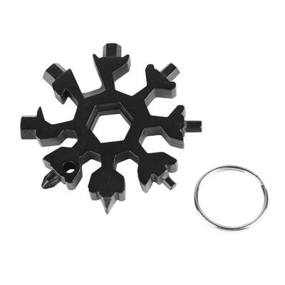 

18 in 1 Multi-function Snowflake Tool Card Bicycle Repair Bottle Opener