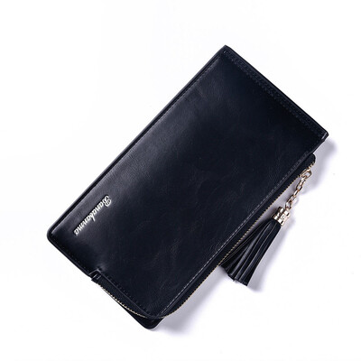 

Tailored Women Fashion Zipper Leather Wallet Leisure Bag Long Purse