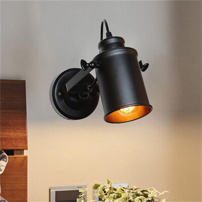 

Gobestart LED Retro Bedroom Bedside Wall Lamp Wrought Folding Wall Lamp Decorative Light