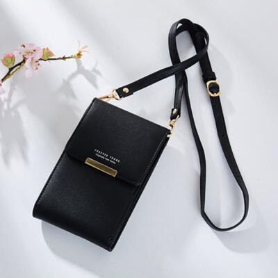 

PU Leather Shoulder Bag Card Pocket Wallet Portable Cash Mobile Phone Bags For Women