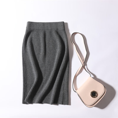 

QIANMUCHUN Womens Wool Skirt Fashion Slim woolen sweater 6041