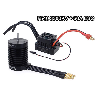 

Siaonvr SURPASS F540 3300KV Waterproof Brushless motor&60A ESC For 110 RC Truck
