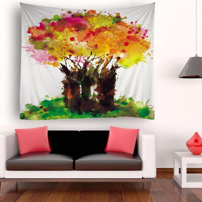 

Tapestry Wall Hanging Tree Flowers Tapestries Wall Decorative Tapestry for Bedroom Living Room Dorm 512"X591"