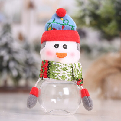 

Christmas Candy Jar Plastic Cookie Biscuit Storage DIY Craft&Christmas Decorations