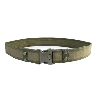 

Army Style Combat Tactical Heavy Duty Waist Belt Quick Release Buckle Canvas Waistband Outdoor Hunting