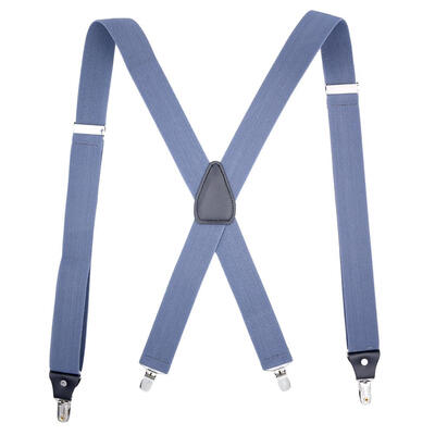 

10 Color Men Suspender X Shape 4 Clip Braces Elastic Adjustable Strap Brace