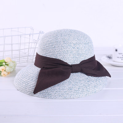 

Summer new ladies sun shade big bow bow hat big along the hat beach sun hat wholesale