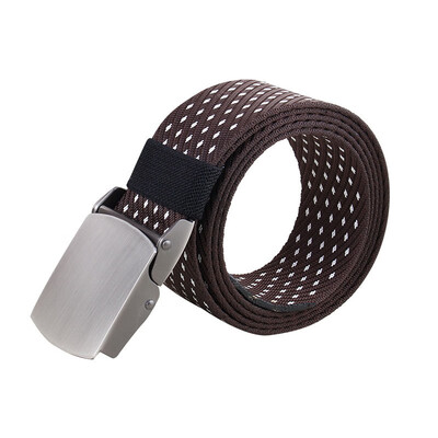 

Trend new Unisex belt fashion high quality Jacquard Nylon Alloy Automatic buckle Men belt outdoor casual sport Men & Women belt