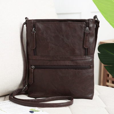 

Tailored Womens Leather Purse Satchel Cross Body Zipper Shoulder Bag Messenger Bag