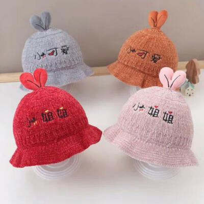 

2019 UK Winter Warmer Wool Fur Baby Kids Children Cap Crochet Knitted Hat Cute