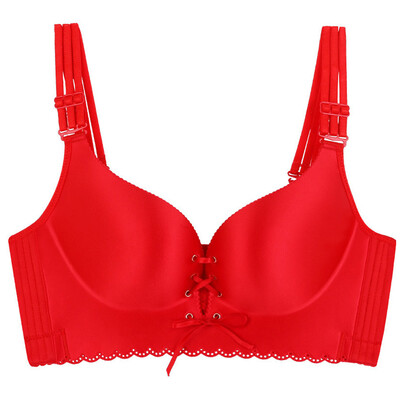 

Toponeto Fashion Women Underwear Pull B Style to Increase Drop-proof Close Large Size Bra
