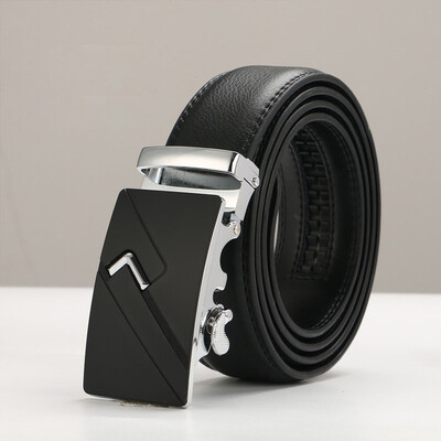 

New Mens Belts Brand Designer Belts Men High Quality Cow Genuine Leather Automatic Buckles Ratchet Belts For Men