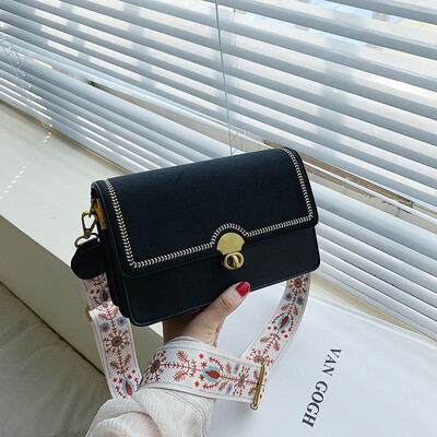 

Qiao Bani 2019 new early autumn new Korean chic fashion frosted ribbon small square bag shoulder diagonal female bag