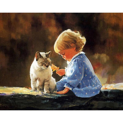 

5D DIY Diamond Painting Happy Childhood Hour Cross Stitch Embroidery Mosaic