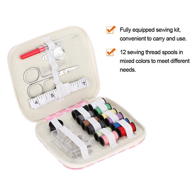 

Greensen Portable Travel Sewing Kit Scissors Thimble Thread Needle Set Home Use ToolsSewing Kit Sewing Tools