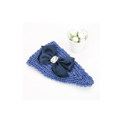 

Crochet Headbands Bow Hair Accessories CornflowerBlue 470x110x9mm