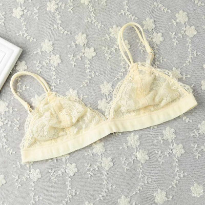 

New Sexy Women Lace Gauze Bra Push Up 34 Cup Hook-and- Eye Breathable Ultra-thin bra