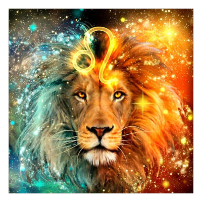 

5D DIY Full Drill Diamond Painting Leo Cross Stitch Embroidery Mosaic Kit