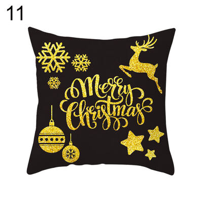 

Chrismas Snowflake Elk Star Pillow Case Cushion Cover Office Home Sofa Decor