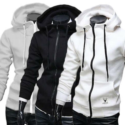

Mens Winter Slim Hoodie Warm Hooded Sweatshirt Coat Jacket Outwear Sweater Tops