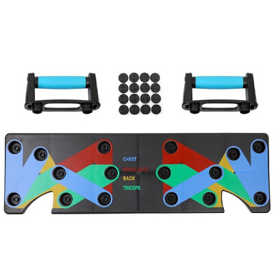 

Household Multifunction Push Up Rack Board 9 System Comprehensive Fitness Exercise Workout Push-up Stands Body Building Training G
