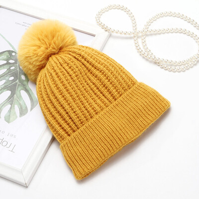 

Tailored Fashion Womens Winter Collar Plus Wild Thick knit Warm Hat