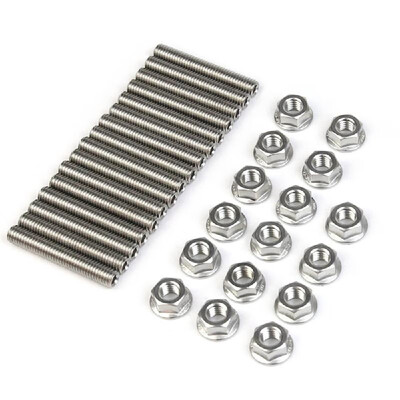 

For Ford 46 & 54 Liter V8 Stainless Exhaust Manifold Stud Kit for 2 Manifolds