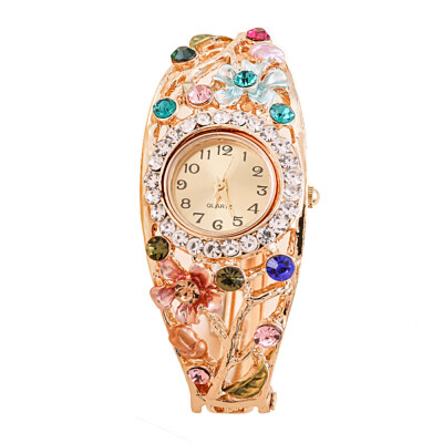 

SPRAOI New watch women girls ladies quartz diamond wristwatches flower watches montre Relogio kol saati Clock 533