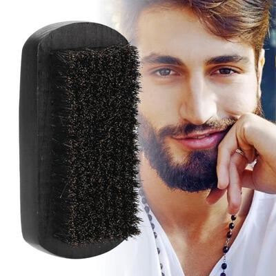 

Greensen Men Mustache Oval Black Brush Beard Care Shaving Cleaning Grooming Kit