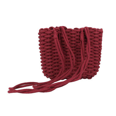

Rope Woven Handbags Knitted Women Summer Beach Messenger Crossbody Bags