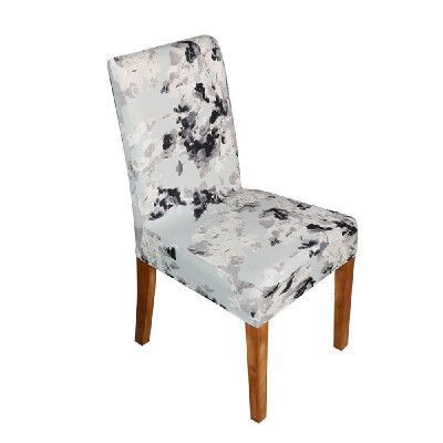 

Printed Chair Cover Soft Milk Silk Home Seat Protector Stretch Anti Dust