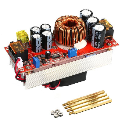 

1500W Boost DC-DC Converter Controller Step-Up Converter Regulator Constant Current&Voltage Mode with Temperature Controlled Fan